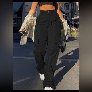 wide leg cargo  pants